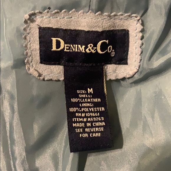 Denim & Co.: Vintage Leather Jacket - Picture 6 of 6